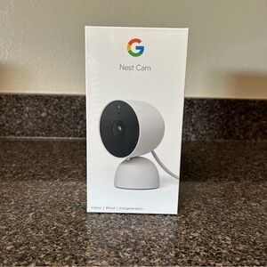 Google Nest Cam Indoor Wired Security Camera - Snow